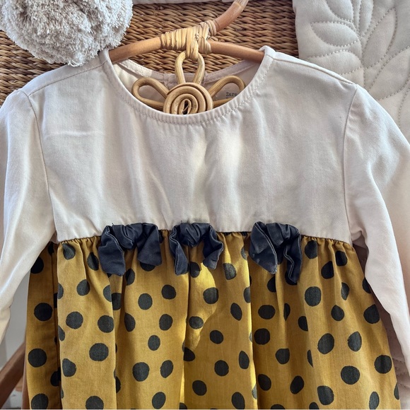 Zara baby girl dress polkadot 9-12M - Picture 4 of 8